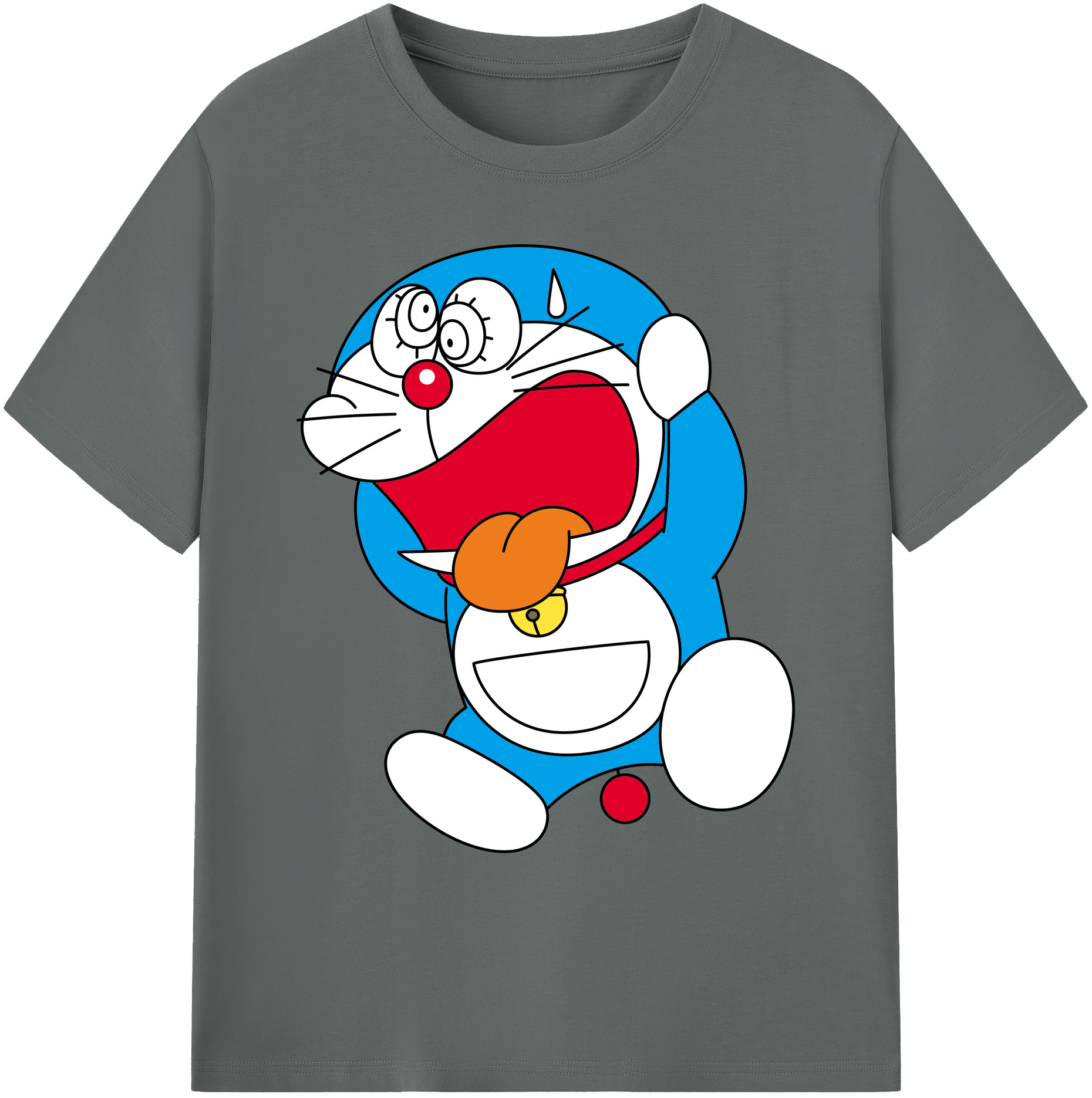 （画像用） ドラえもん Doraemon 綿100％ メンズ半袖Tシャツ｜肌触りやわらか＆通気性